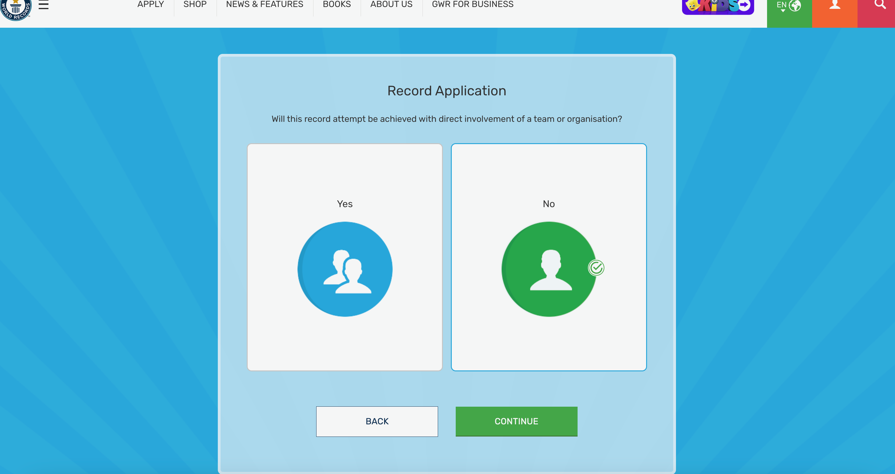 Confirming solo attempt